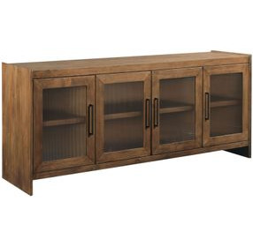 Abode Wagner Medium Stain 76" Entertainment Console with 4 Doors