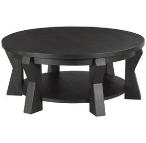 Freeport-Acquisitions Freeport Black Round Cocktail Table