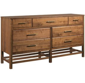 Monogram Walnut Wonderland Medium Stain 7 Drawer Dresser