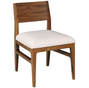 Monogram Walnut Mackie Cream Dining Chair