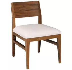 Monogram Walnut Mackie Cream Dining Chair