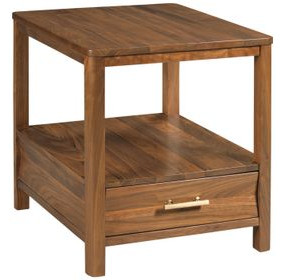 Monogram Walnut Parkway Medium Stain Square End Table