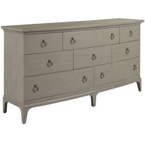 Milan Gray 8 Drawer Dresser