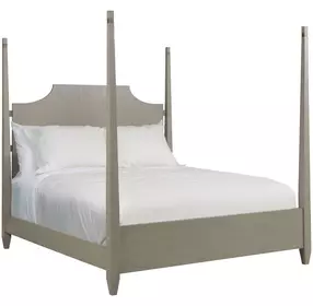 Patterson Gray King Poster Bed