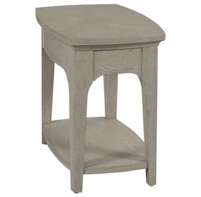 Milan Stone Oval Chairside Table