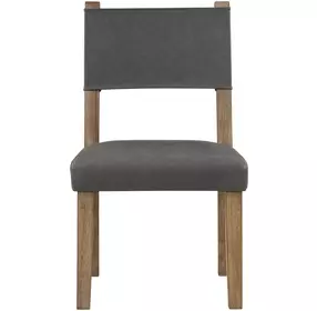 Aubrey Brown Strap Back Side Chair Set of 2