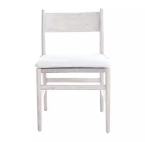 Dwell Beige and River Rock Upholstered Wood Back Side Chair Set of 2