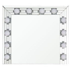 Noralie Silver Rectangular Hollywood Wall Mirror with Light