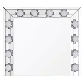 Noralie Silver Rectangular Hollywood Wall Mirror with Light