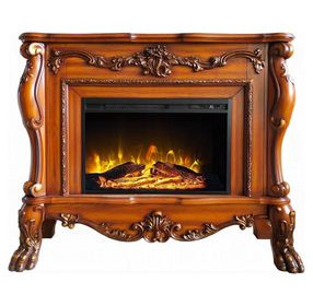 Dresden Cherry Oak Rectangular Electric Fireplace