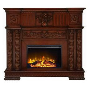 Vendome Cherry Rectangular Electric Fireplace