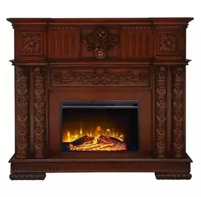 Vendome Cherry Rectangular Electric Fireplace