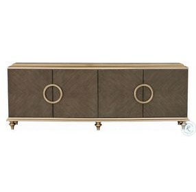 Ashtin Brown 4 Door Console Cabinet