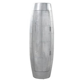 Brancaster Silver 1 Door Bar Cabinet