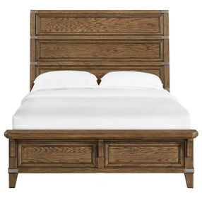 Forge Weathered Chestnut Queen Panel Bed
