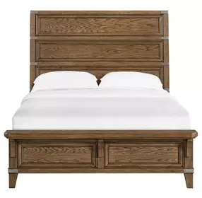 Forge Weathered Chestnut Queen Panel Bed