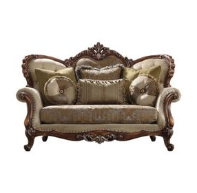 Latisha Tan Pattern 74" Loveseat