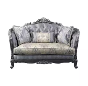 Ariadne Platinum 65" Loveseat with Pillows