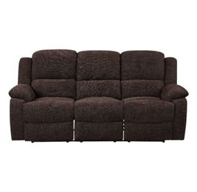 Madden Brown Chenille Reclining 79" Sofa