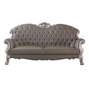 Dresden Gray 96" Sofa with Nailhead Trim