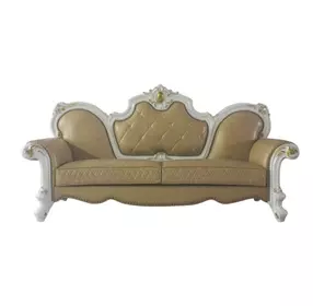 Picardy Butterscotch 93" Sofa with Nailhead Trim