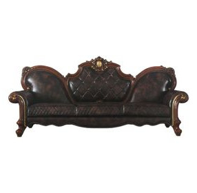 Picardy Brown Oversized 110" Sofa with Nailhead Trim
