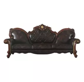 Picardy Brown Oversized 110" Sofa with Nailhead Trim