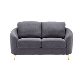 Yuina Gray Linen 60" Loveseat