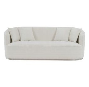 Odette Beige 83" Sofa with Pillows