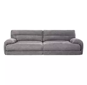 Cadenza Gray Corduroy 112" Sofa