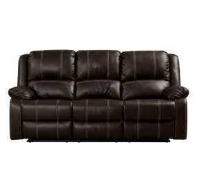 Zuriel Brown Reclining 78" Sofa