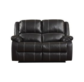 Zuriel Black Reclining 56" Loveseat