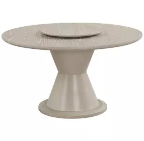 Gwendolyn Cerused Taupe 54" Round Dining Table