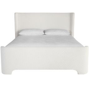 Ellisford Copenhagen White King Upholstered Panel Bed