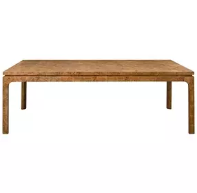 Adams Matte Dark Burl Wood Rectangular 86" Dining Table