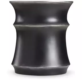 Maya Black And Silver Highlights Outdoor Round Accent Table