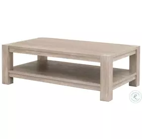 Adler Natural Gray Rectangular Coffee Table