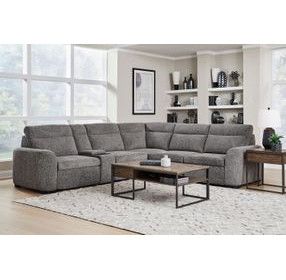 Kline Nightfall 6 Piece Power Reclining Sectional with USB Charging and Console