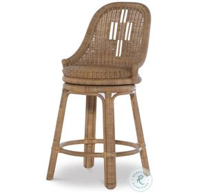 Antibes Wicker Swivel Counter Height Stool