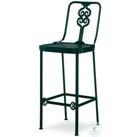 Augustine Litchfield Green Bar Stool