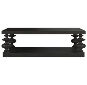 Atrium Black Rectangular Cocktail Table