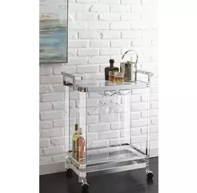 Aerin Chrome Server Cart
