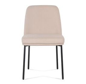 Sydney Taupe Performance Fabric Upholstered Dining Chair Set of 2