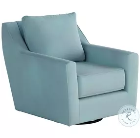 Bella Blue Skylight Swivel Glider Chair