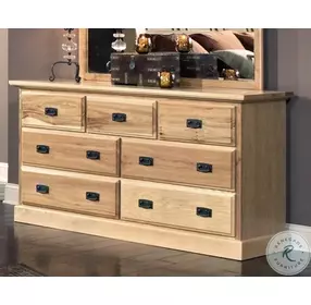 Amish Highlands Natural 7 Drawer Dresser