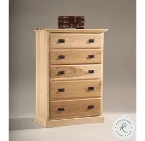 Amish Highlands Natural 5 Drawer Chest