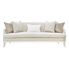 La Marisia Tranquil and Creamy Pearl Chenille 91" Sofa