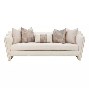 La Terrazza Cappuccino and Light Champagne 96" Sofa