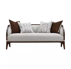 Houston Pebble and Walnut 71" Loveseat
