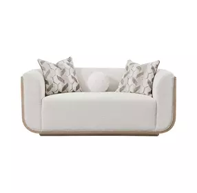 West Kensington Buff and Sea Salt Caramel 69" Loveseat